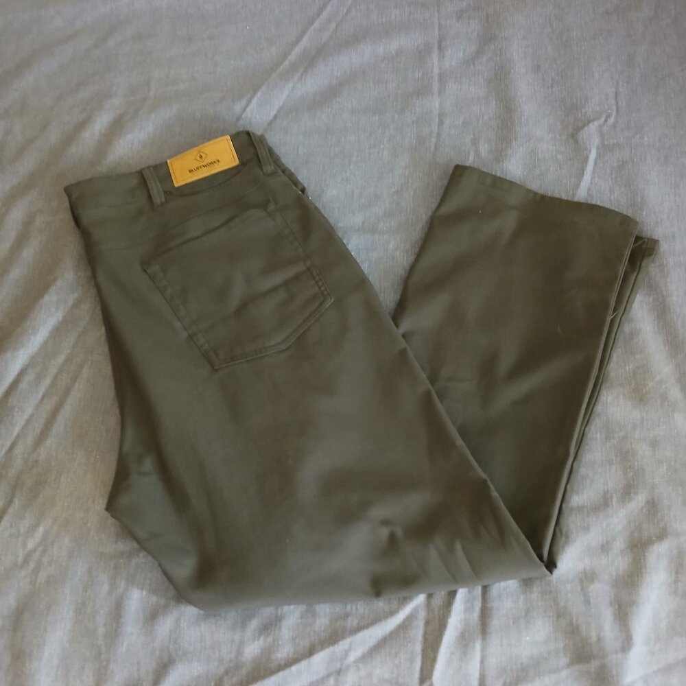 Bluffworks Men's Ascender 5 Pocket Pants - color: Voyager Grey 36W x 28L